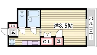 オーキッドコート【3階】の間取り
