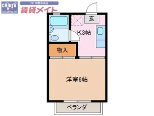 ブセナテラス【1階】の間取り