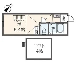 ヒルズ屏風浦【1階】の間取り