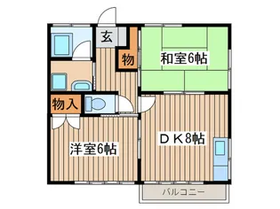 コーポ奥津【2階】の間取り