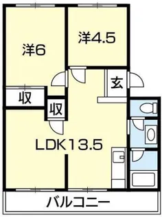 金沢マンション【1階】の間取り
