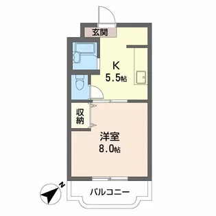 セイントフローレンスIII【2階】の間取り