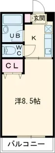 はよしハイツB【1階】の間取り