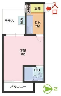 メゾン大坂【1階】の間取り