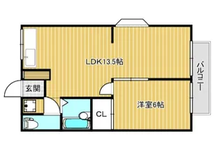 エステートピアタツノI【2階】の間取り