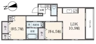 (シニア限定)へーベルヴィレッジときわ台~Serenity Court【3階】の間取り