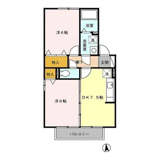 Horinouchi・パーク・フィールド B【2階】の間取り