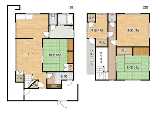 大阪府豊中市豊南町西3【一戸建】の間取り