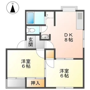 メゾン秋桜【1階】の間取り