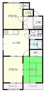 ヴィラ松島【4階】の間取り