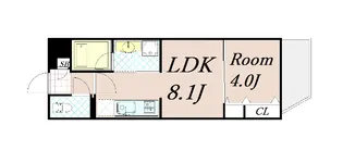 アリビオ東寺【1階】の間取り
