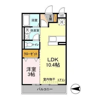 ハーベスト・コート【1階】の間取り