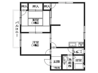 フローラル梅林 C【2階】の間取り