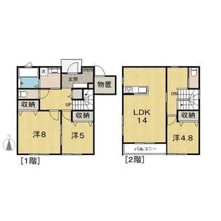 宮城県仙台市宮城野区岩切字畑中【一戸建】の間取り