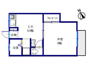 シャトルハウスII【1階】の間取り