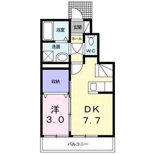 福島県郡山市安積町日出山字神明下【アパート】の間取り