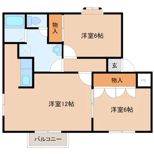 レゾボヌールA【2階】の間取り