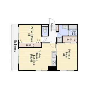 プリメーラリヨン2【2階】の間取り