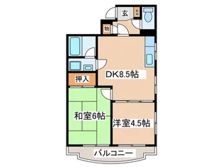 クレールメナージュ【4階】の間取り