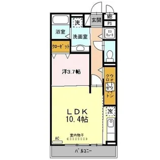 Comodo Satsuki【1階】の間取り