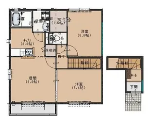 サンプレス A【2階】の間取り