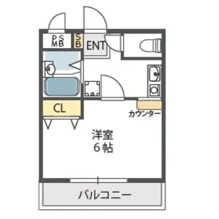 1Kの間取り画像