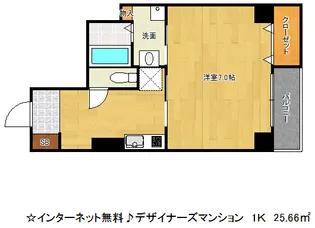 ざ・してぃ神戸元町【5階】の間取り