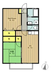 2LDKの間取り画像