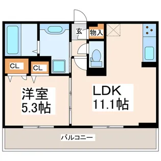 セレブ開懐世利【1階】の間取り
