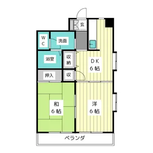 グリーンリモーネ上社【1階】の間取り
