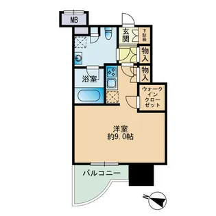 パークアクシス博多【4階】の間取り