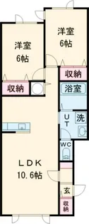 レヴェントン【2階】の間取り