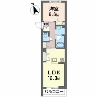 シャーメゾン上二之町【3階】の間取り
