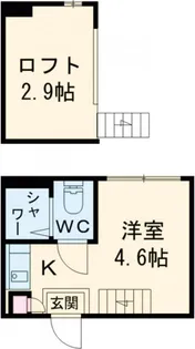 ひかりコーポハイム【2階】の間取り