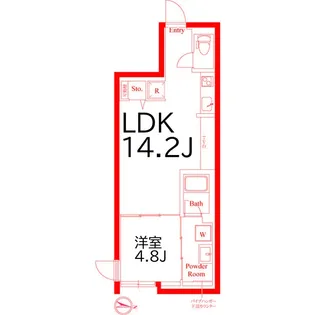グランパセオ目黒大塚山【1階】の間取り