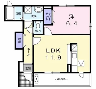 スカイトップ【1階】の間取り
