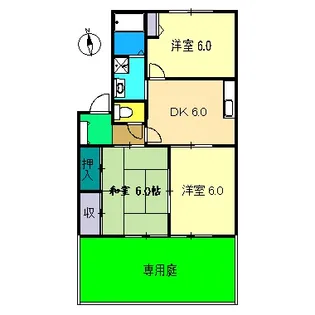 レ モンベール A棟【1階】の間取り