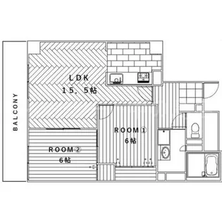 ルミファ中の島【1階】の間取り