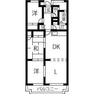 愛知県名古屋市名東区大針1【マンション】の間取り