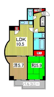 グランディオスTN【3階】の間取り