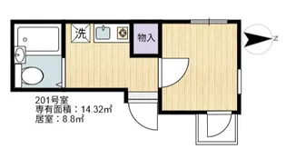東京都墨田区東駒形2【アパート】の間取り