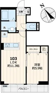 フェリーチェ東長崎【1階】の間取り