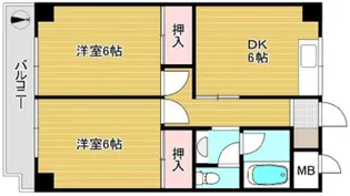 サンライフ堺【2階】の間取り