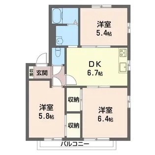サンハイムSII【2階】の間取り