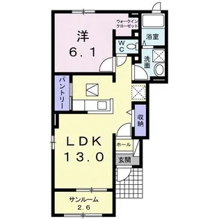セイバリー IV【1階】の間取り