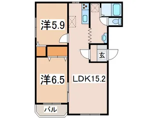 セルジェ糠野目【2階】の間取り