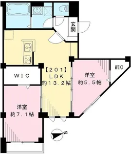 東京都調布市布田1【マンション】の間取り