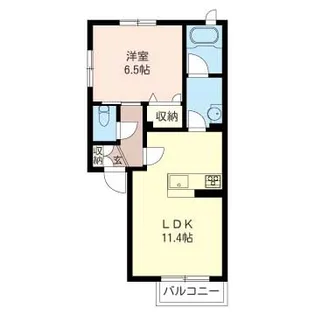 シャーメゾン イルソーレ【1階】の間取り