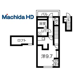 あんしん+小畑町08-13001【2階】の間取り