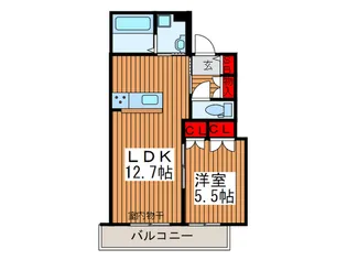 ディ-オ・ル-チェ【2階】の間取り